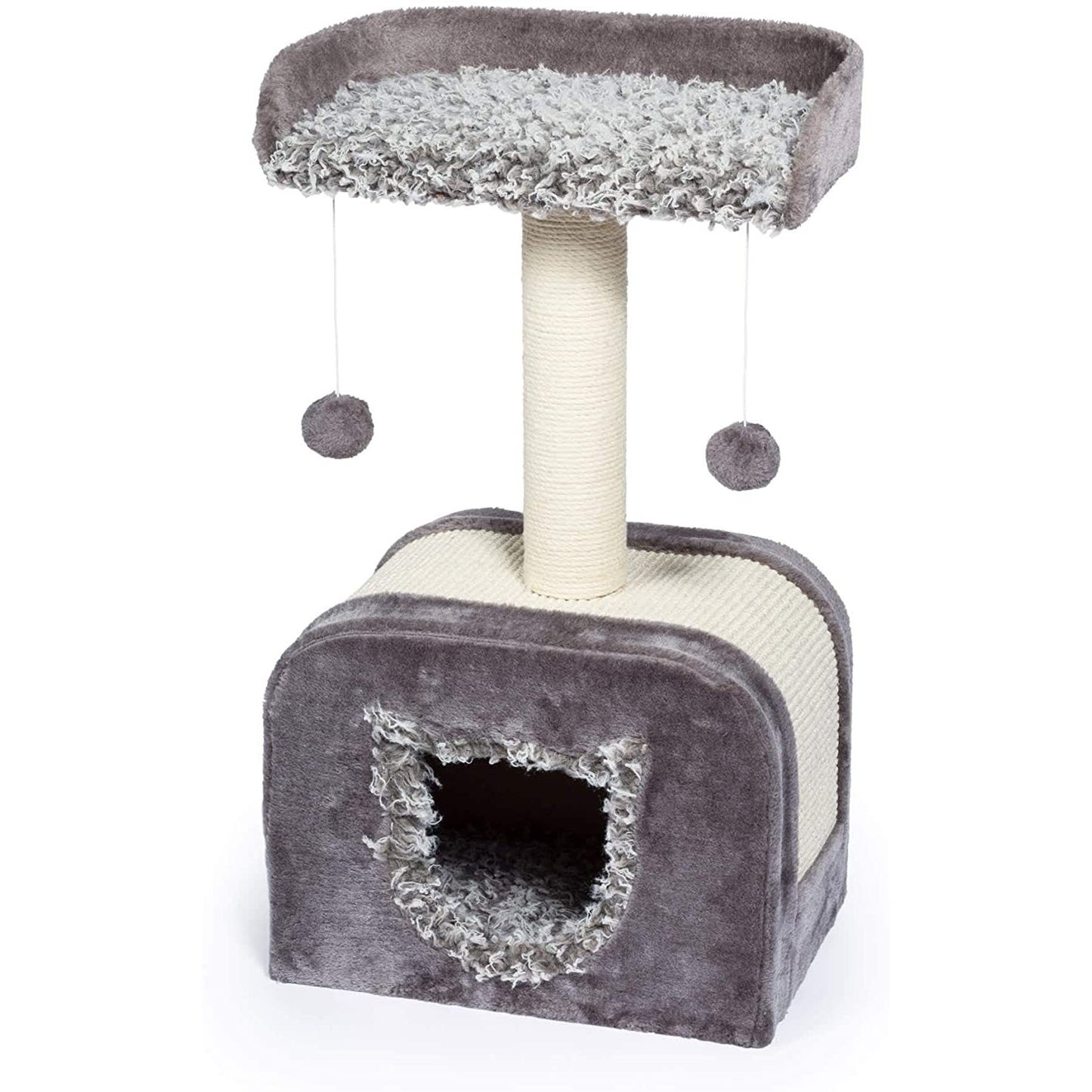 Prevue Pet Products Kitty Power Paws Shag Hideaway Cat Tree