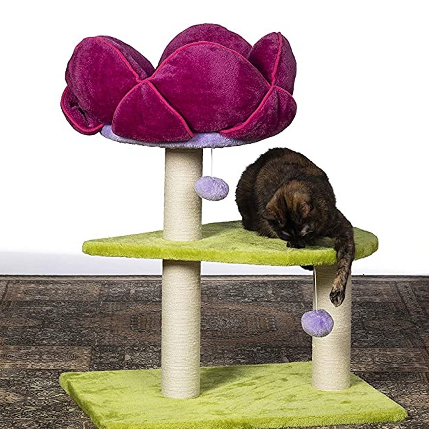Prevue Pet Products Kitty Power Paws Shag Bungalow Cat Tree