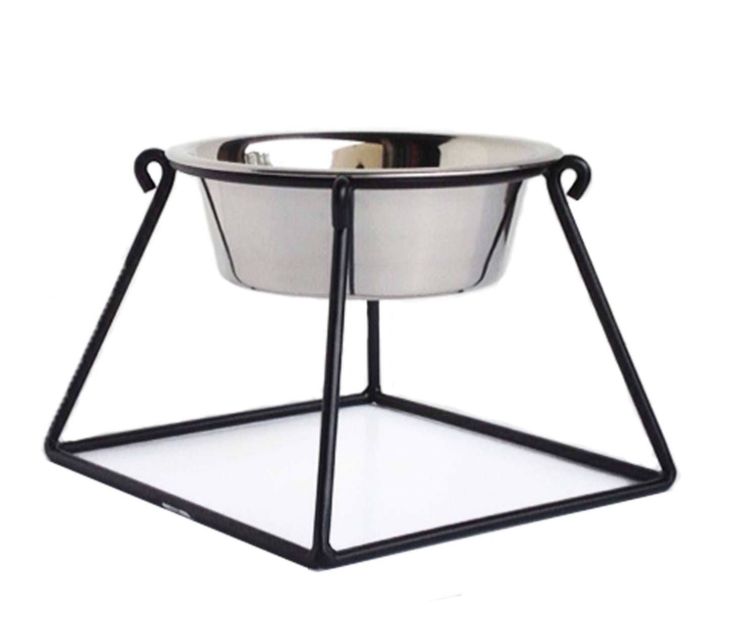 PetsStop Pyramid Single Elevated Dog Bowl
