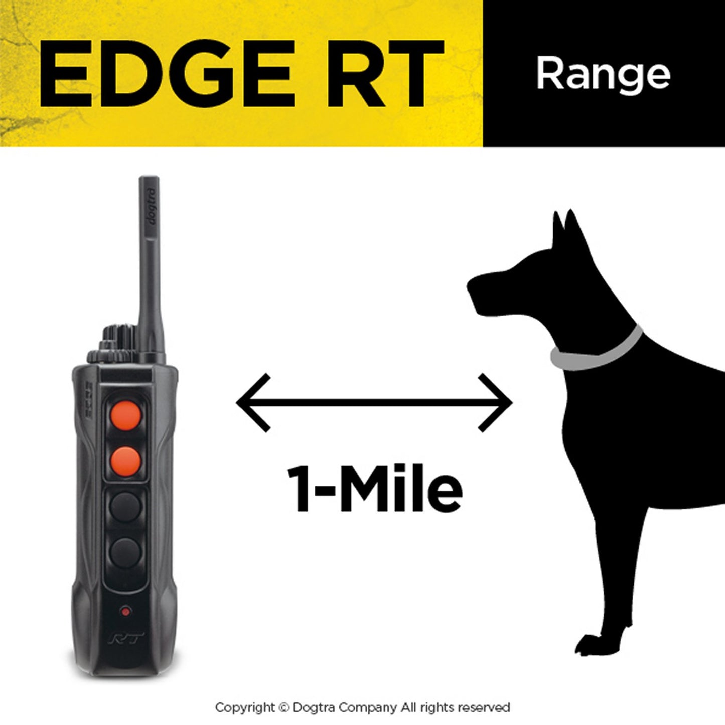 Dogtra Edge RT Dog Training E-Collar - 3/4-Mile Range