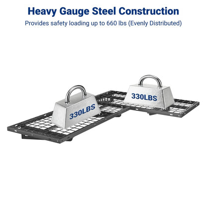 FLEXIMOUNTS WRC24B Corner Wall Shelving 2-Pack – 660 lb Heavy Duty Garage Corner Storage