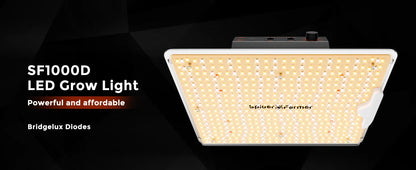 Spider Farmer SF1000D LED Grow Light | Full Spectrum 100W Grow Light