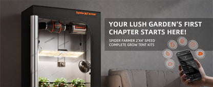 Spider Farmer 2x4 Complete Grow Tent Kit (SF2000 EVO LED + Ventilation System)