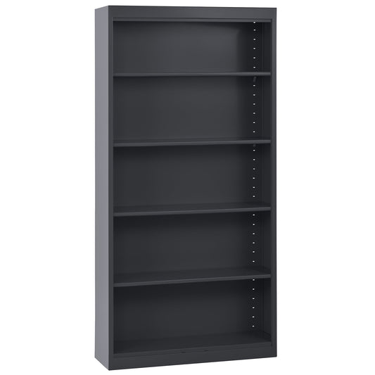 Edsal Industrial Steel Bookcase | 36"W x 18"D x 72"H, 5-Shelf Heavy-Duty Storage