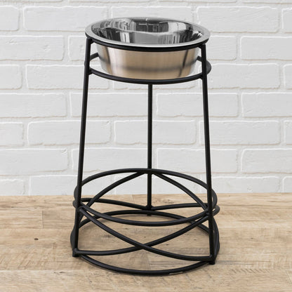 PetsStop Mesh Single XL Elevated Dog Bowl