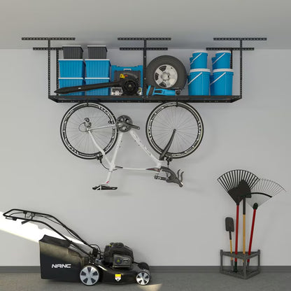 FLEXIMOUNTS Classic 2x8 Overhead Garage Storage Rack – 400 lb Ceiling Storage