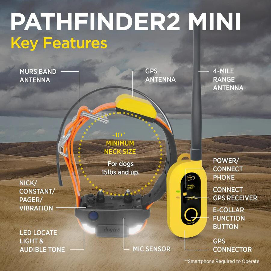 Dogtra PATHFINDER2 MINI GPS Tracking & Training E-Collar