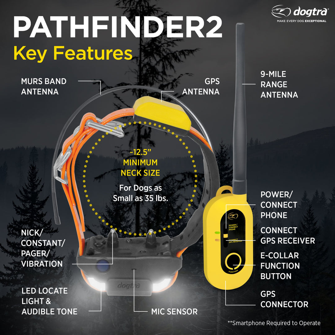 Dogtra PATHFINDER2 GPS Dog Tracker & Training E-Collar
