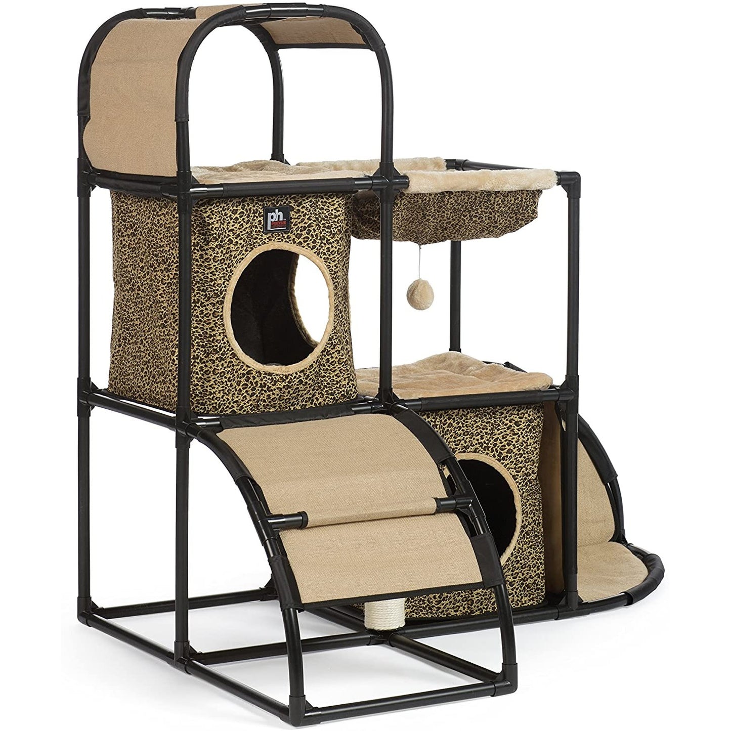 Prevue Pet Products Catville Townhome Leopard Print Cat Tree