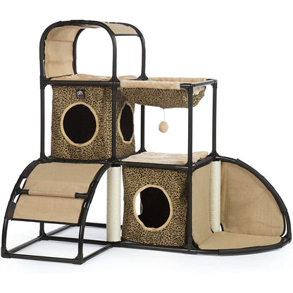 Prevue Pet Products Catville Townhome Leopard Print Cat Tree