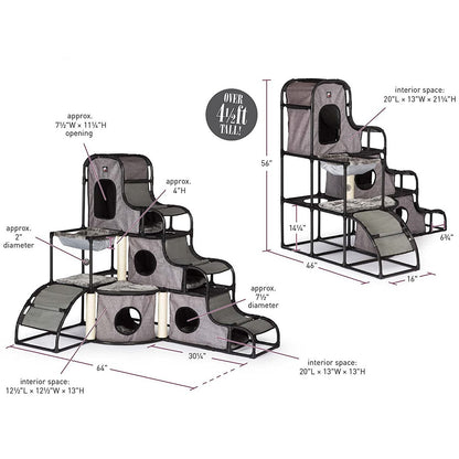 Prevue Pet Products Catville Tower Gray Cat Tree