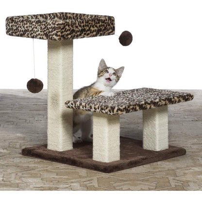 Prevue Pet Products Kitty Power Paws Leopard Terrace Cat Tree