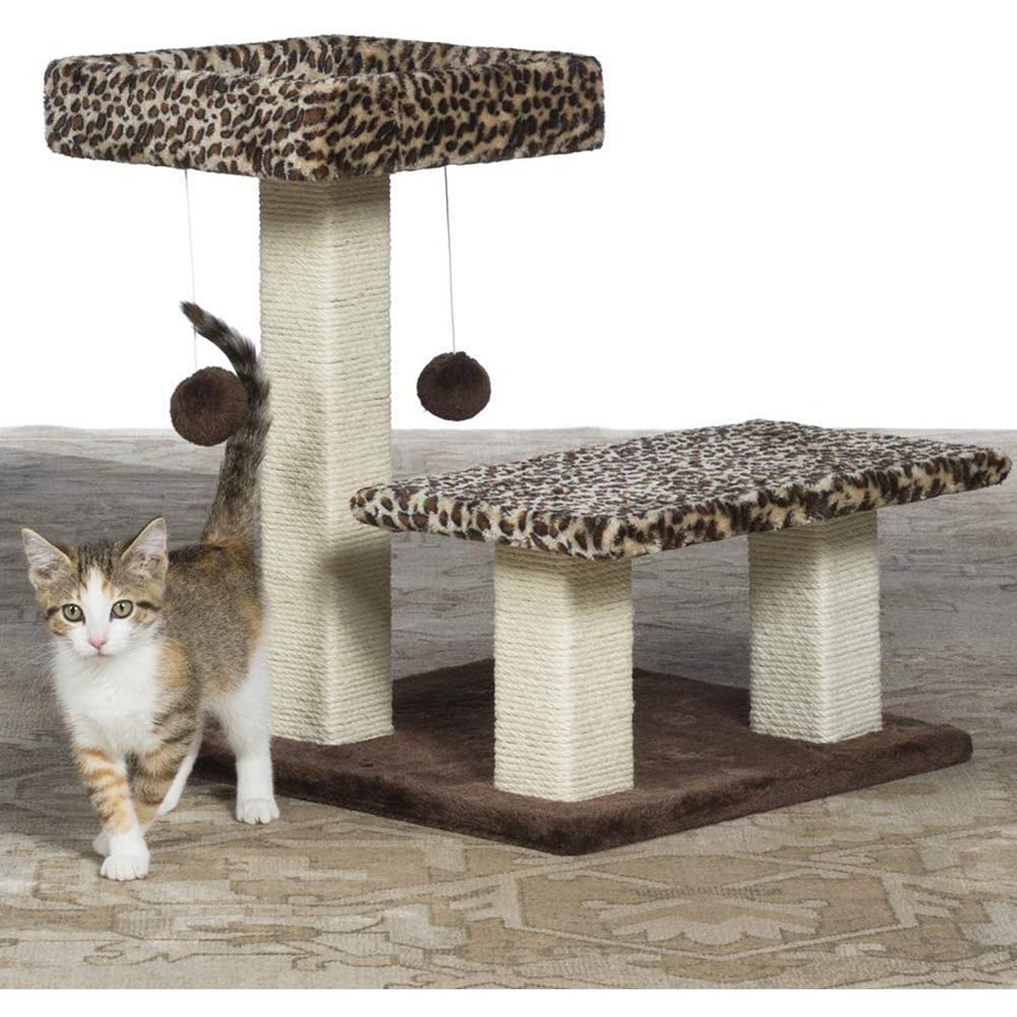 Prevue Pet Products Kitty Power Paws Leopard Terrace Cat Tree