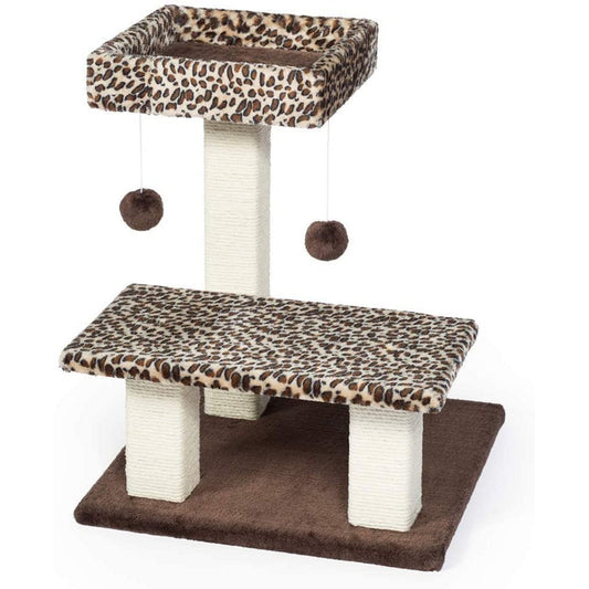 Prevue Pet Products Kitty Power Paws Leopard Terrace Cat Tree