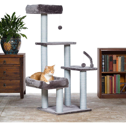 Prevue Pet Products Kitty Power Paws Shag Penthouse Cat Tree