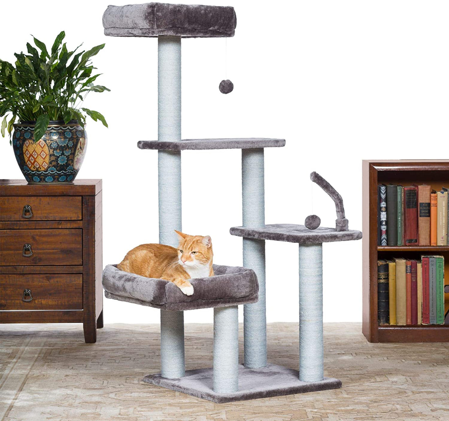 Prevue Pet Products Kitty Power Paws Shag Penthouse Cat Tree