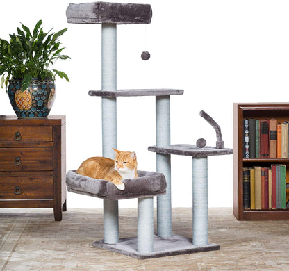 Prevue Pet Products Kitty Power Paws Shag Penthouse Cat Tree