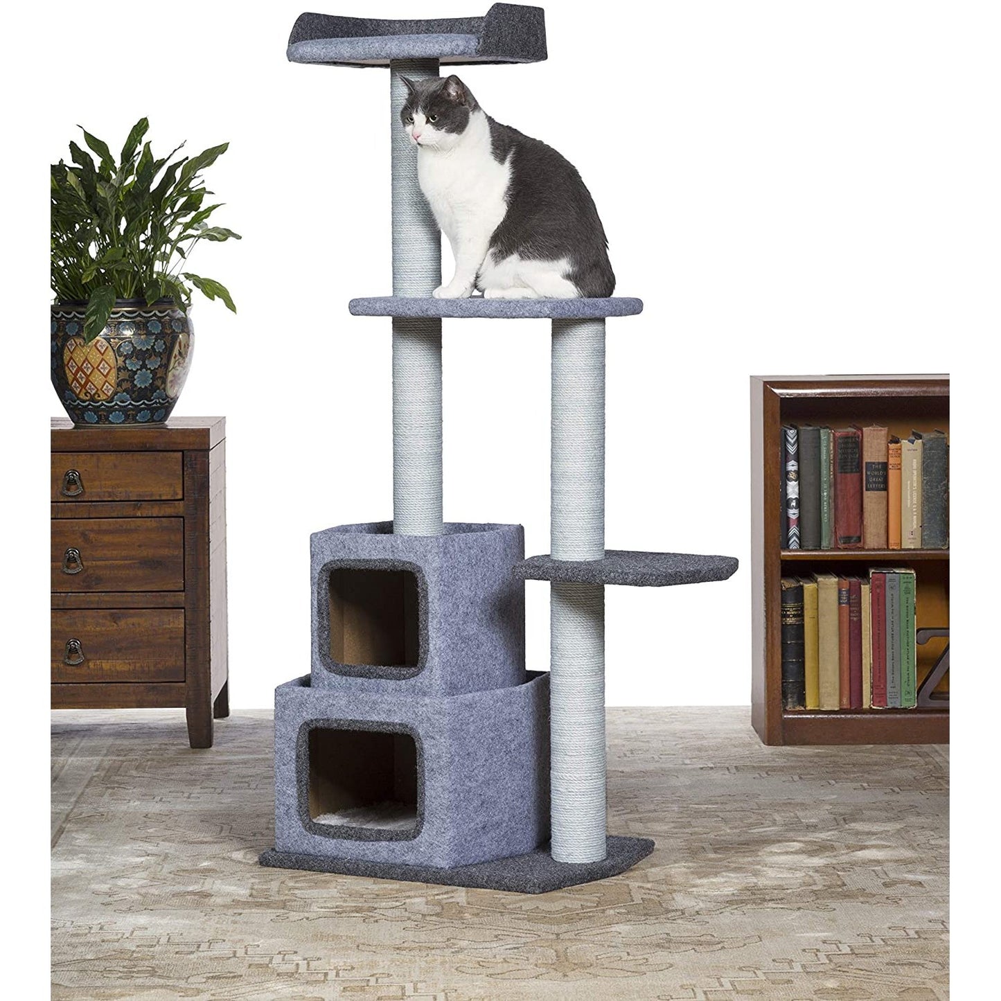 Prevue Pet Products Kitty Power Paws Shag Skyscraper Cat Tree