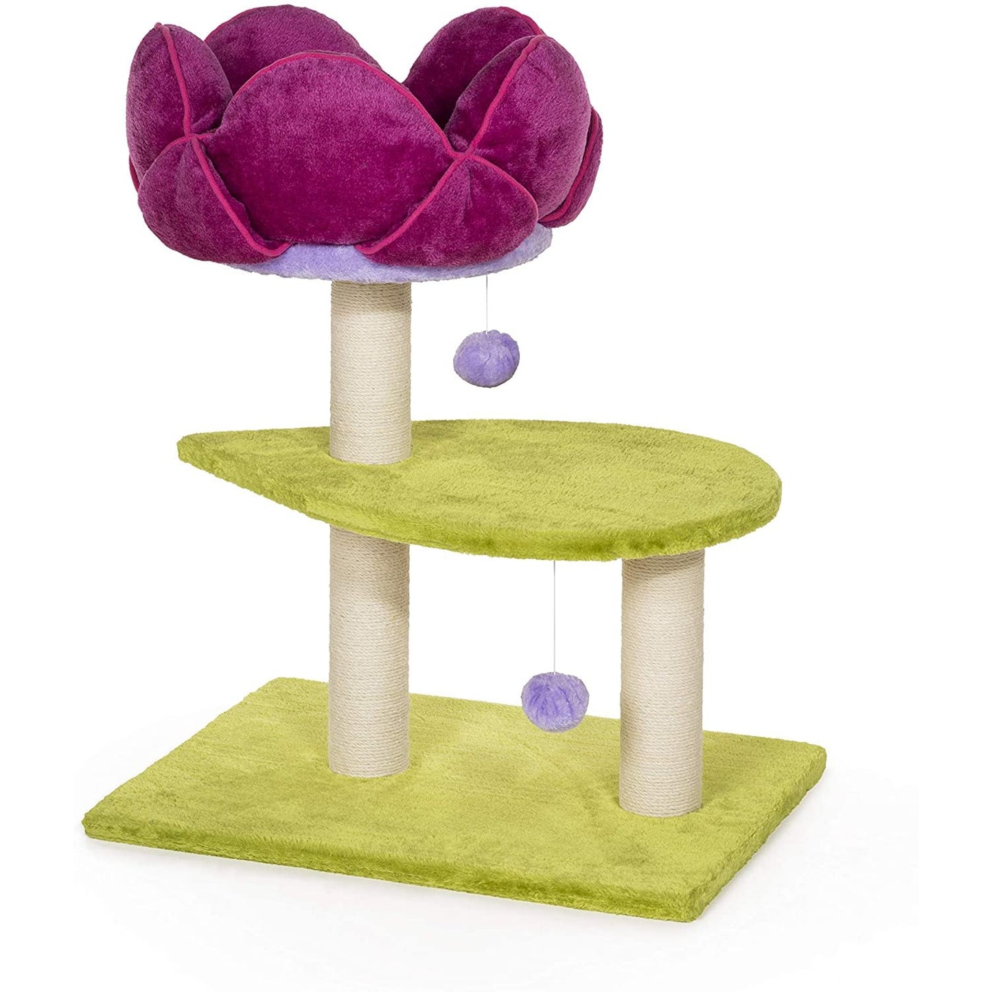 Prevue Pet Products Kitty Power Paws Shag Bungalow Cat Tree