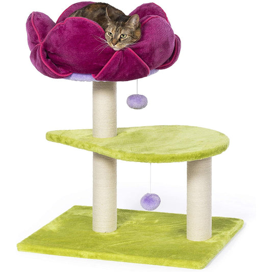 Prevue Pet Products Kitty Power Paws Shag Bungalow Cat Tree