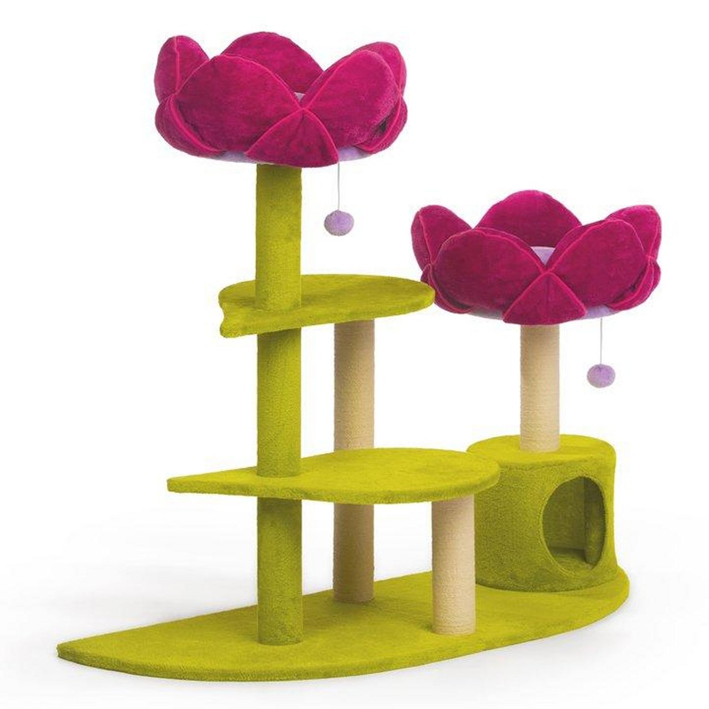 Prevue Pet Products Kitty Power Paws Shag Retreat Cat Tree