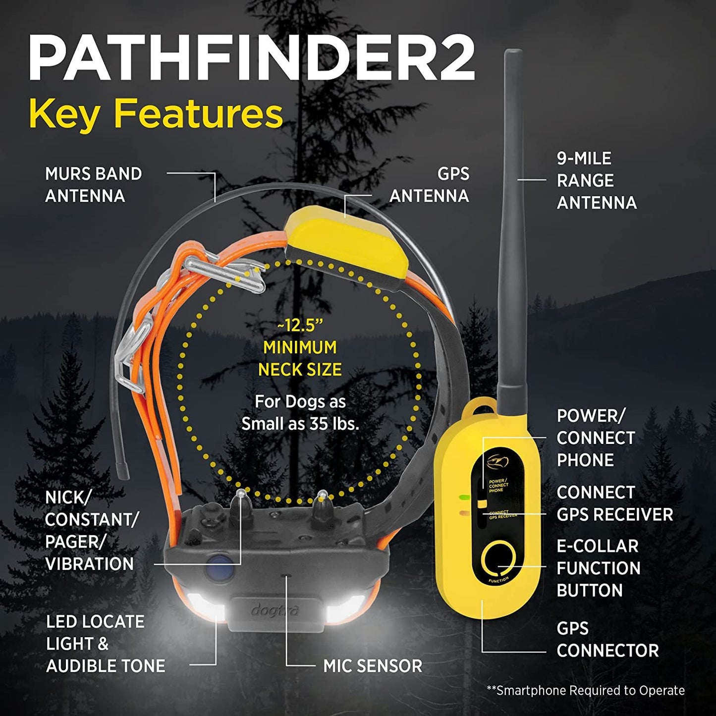 Dogtra PATHFINDER2 GPS Dog Tracker & Training E-Collar