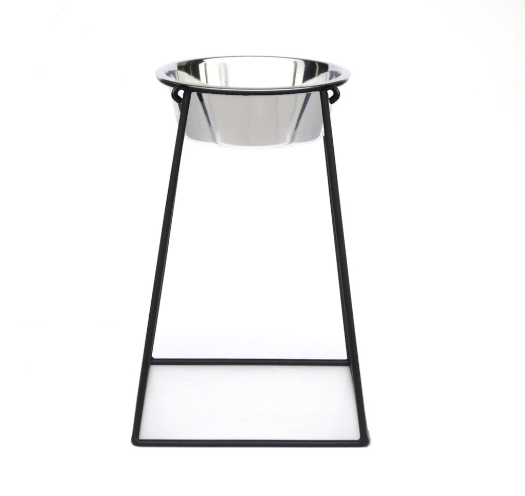 PetsStop Pyramid Single XL Elevated Dog Bowl