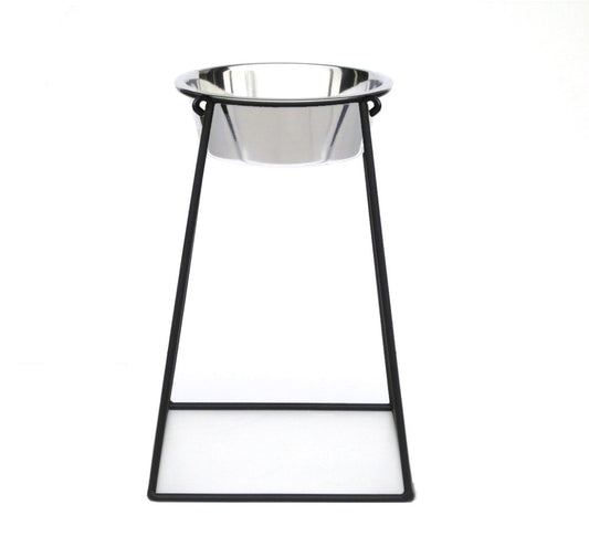 PetsStop Pyramid Single XL Elevated Dog Bowl