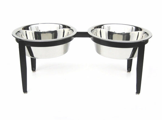 PetsStop Visions Double Elevated Dog Bowl