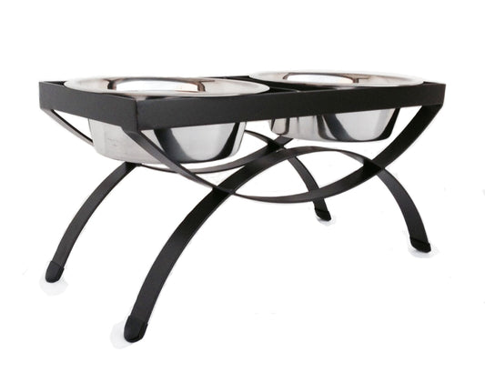 PetsStop SeeSaw Double Elevated Dog Bowl