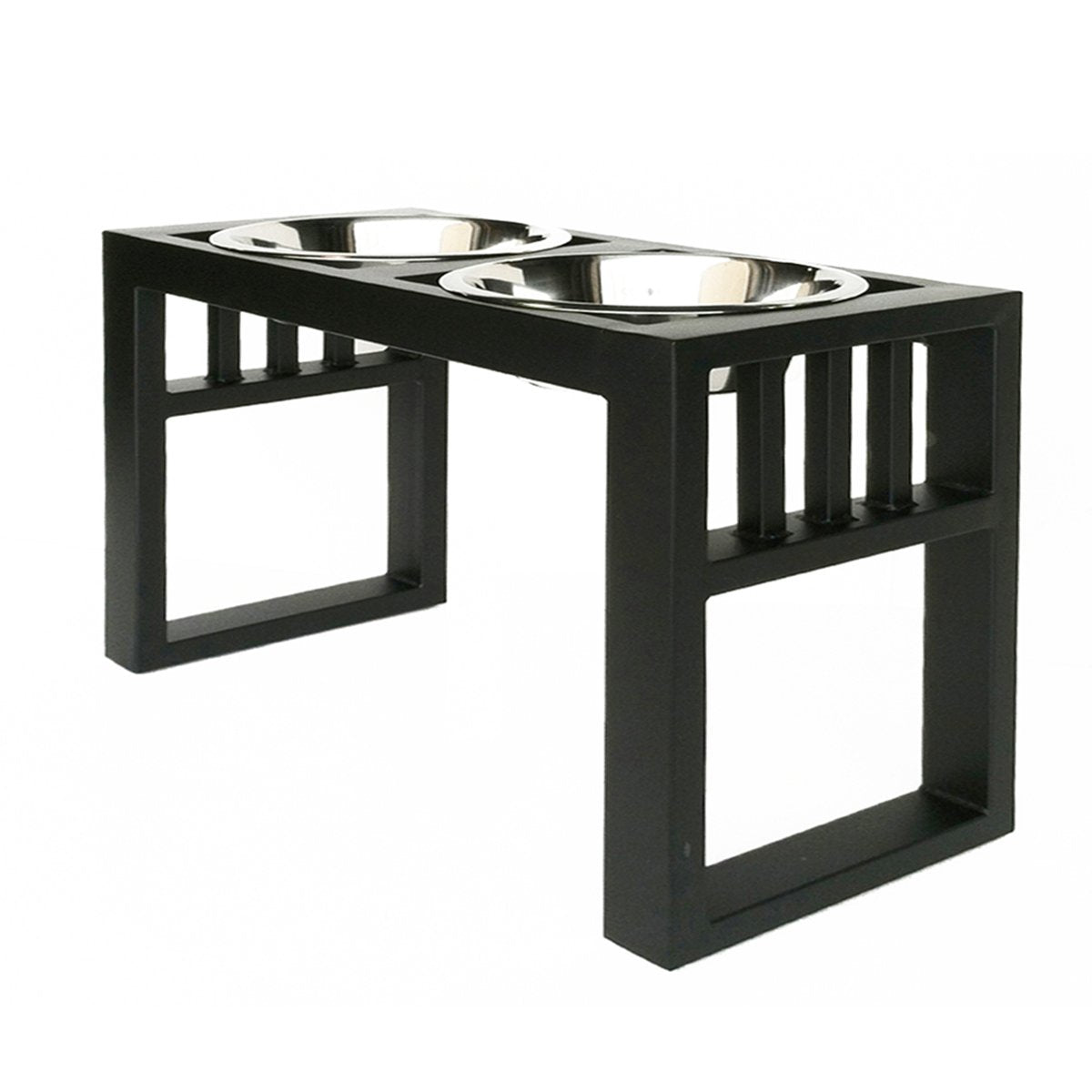 PetsStop Libro Double Elevated Dog Bowl