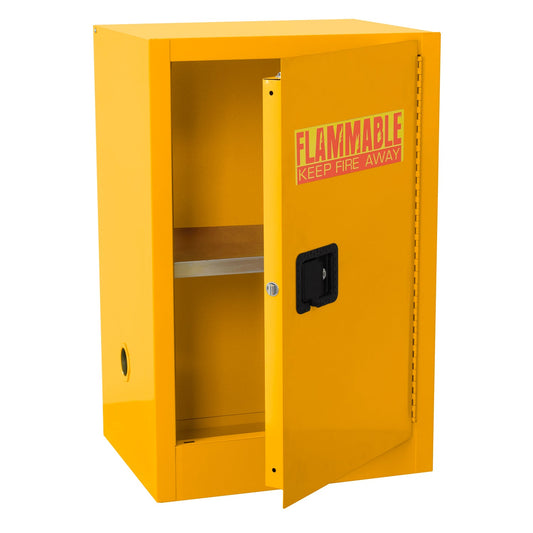 Edsal 30-Gallon Flammable Liquid Safety Cabinet | FM Approved, OSHA Compliant, Yellow