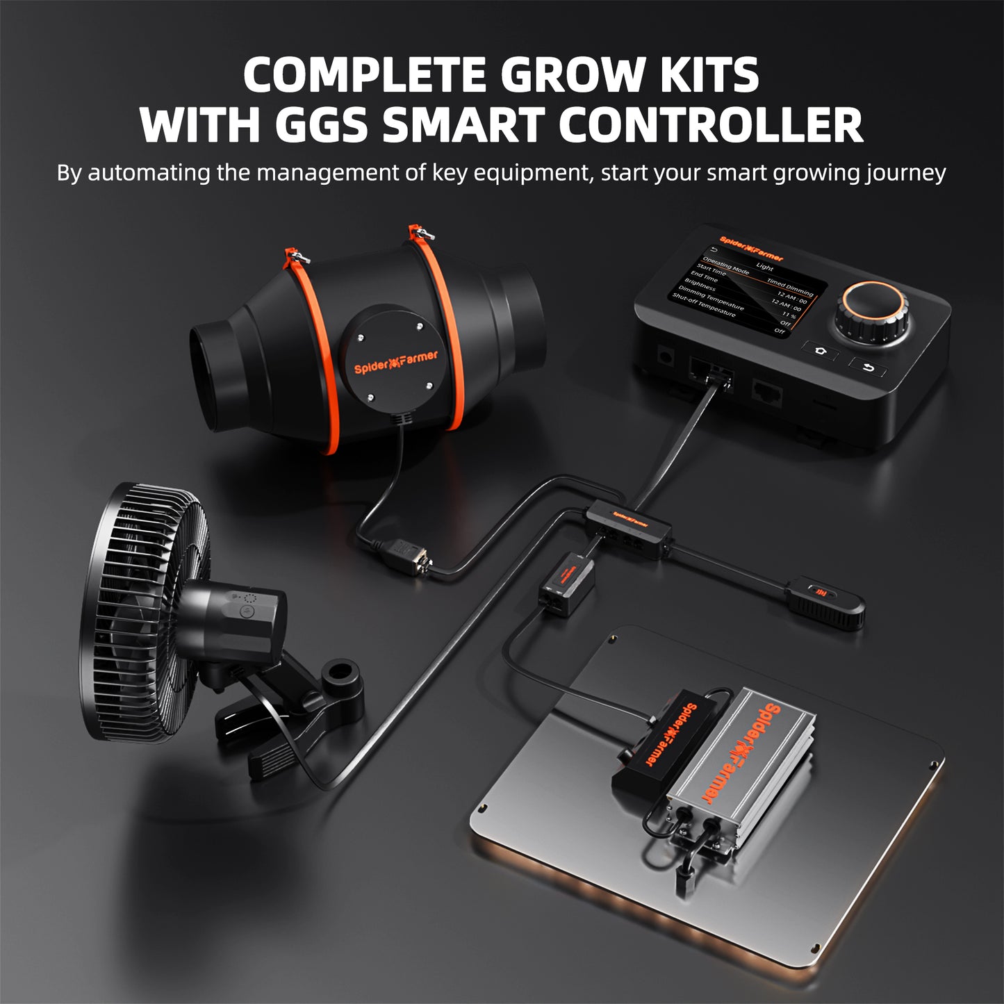 Spider Farmer 2x2 Complete Grow Tent Kit (SF1000 EVO LED + Ventilation System)