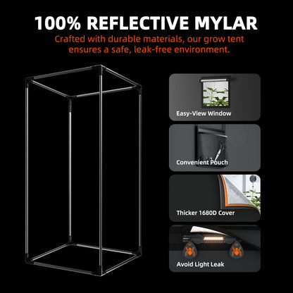 Spider Farmer 2x4 Complete Grow Tent Kit (SF2000 EVO LED + Ventilation System)
