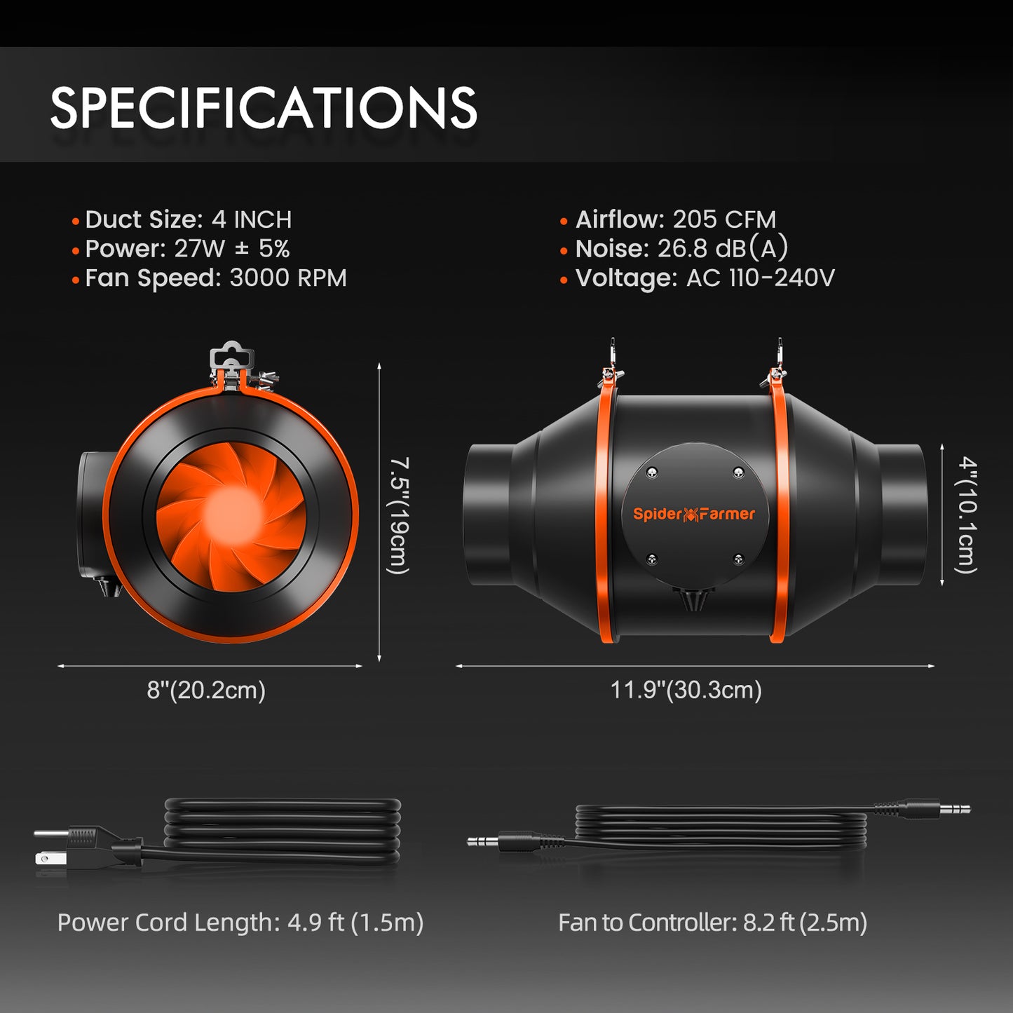 Spider Farmer 2x4 Complete Grow Tent Kit (SF2000 EVO LED + Ventilation System)