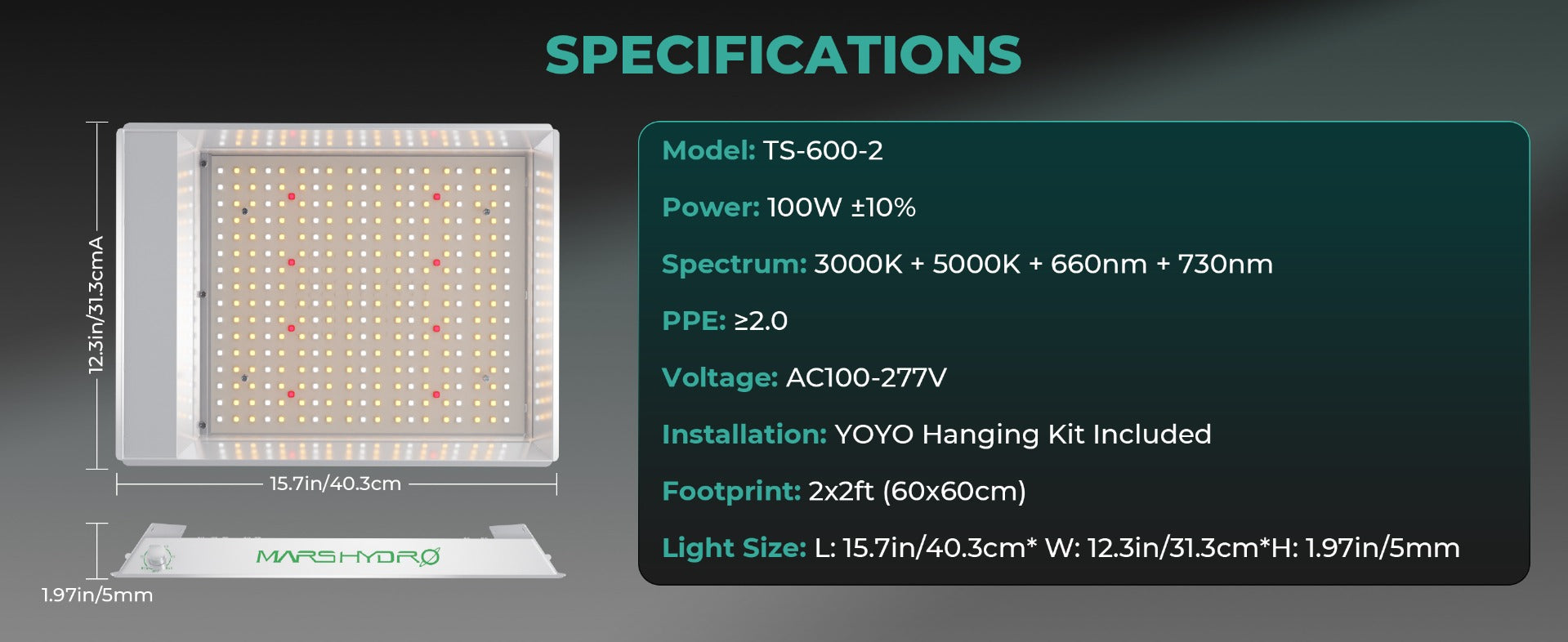 NEW POWDER COATING TECHMore powerful heat dissipation than other aluminum shell lights