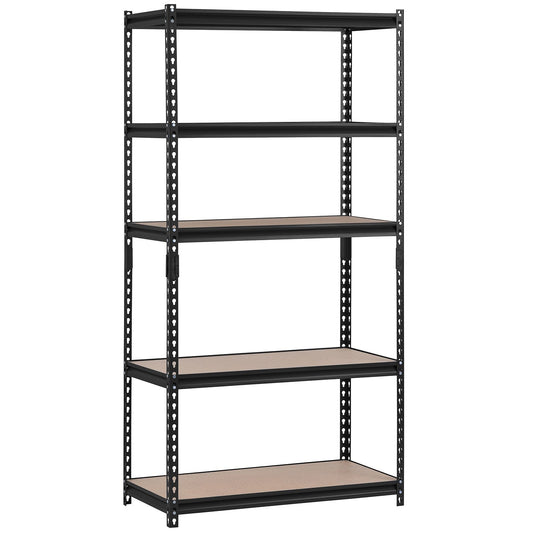 Edsal Classic 5-Shelf Deep Steel Shelving Unit | 36"W x 24"D x 72"H, 800 lb/Shelf