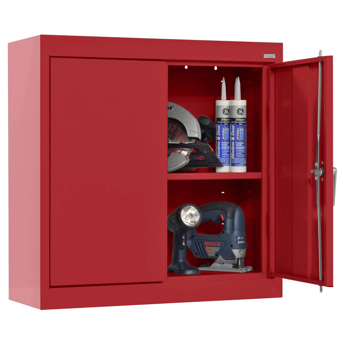 Edsal Heavy-Duty Steel Wall Cabinet | 30"W x 12"D x 26"H, Secure Wall Storage