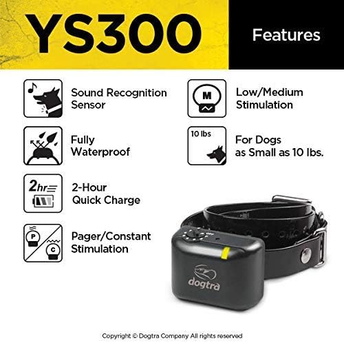 Dogtra YS300 No-Bark Collar - Automatic Anti-Bark Training