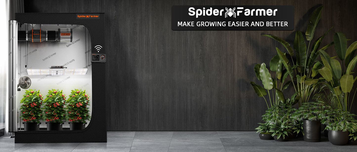 Spider Farmer 2x4 Complete Grow Tent Kit (SF2000 EVO LED + Ventilation System)