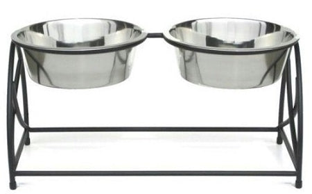 PetsStop Butterfly Double Elevated Dog Feeder