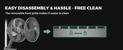 Mars Hydro Grow Tent Clip-on Auto-Oscillating Fan