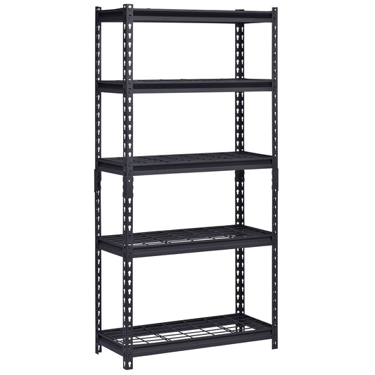 Edsal Elite 5-Shelf Wide Wire Shelving | 46"W x 24"D x 72"H, 1,000 lb/Shelf