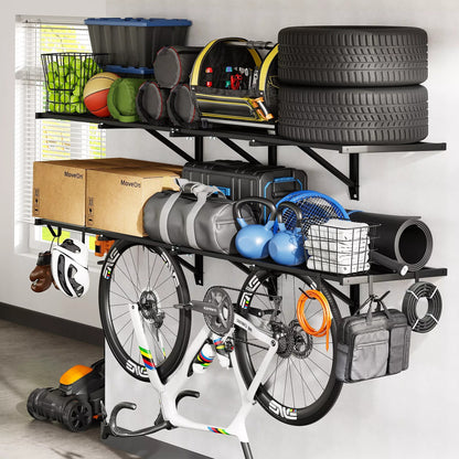 FLEXIMOUNTS Pro 2x6 ft Garage Wall Shelf – 1,600 lb Capacity Heavy Duty Storage