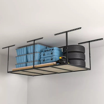 FLEXIMOUNTS Classic 4x8 Overhead Garage Storage Rack – 800 lb Ceiling Storage