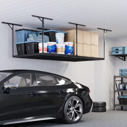 FLEXIMOUNTS Max Series 3x8 Overhead Garage Storage Rack – 1,000 lb Heavy Duty Ceiling Storage