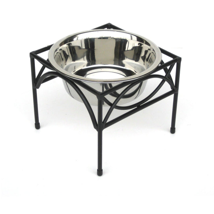 PetsStop Regal Single Elevated Dog Bowl