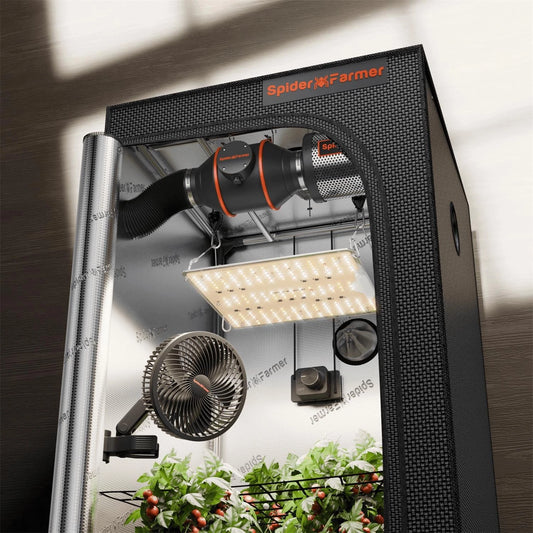 Spider Farmer 2x2 Complete Grow Tent Kit (SF1000 EVO LED + Ventilation System)