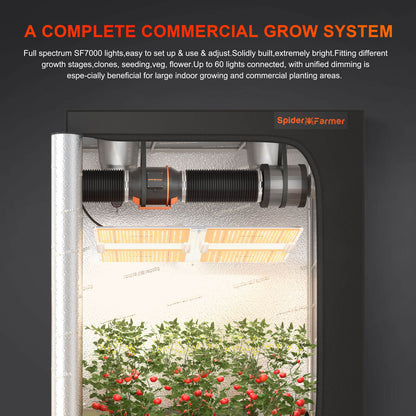 Spider Farmer SF7000 LED Grow Light (650W Full Spectrum, Samsung LM301B)
